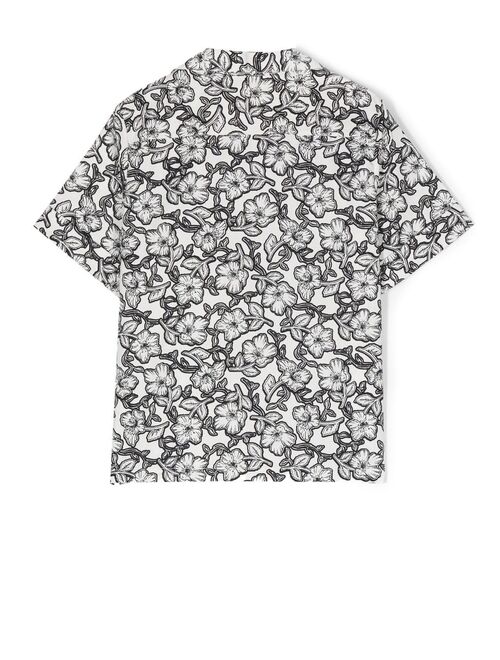 Bonpoint floral-print short-sleeved shirt