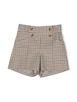 Diplome houndstooth-pattern shorts