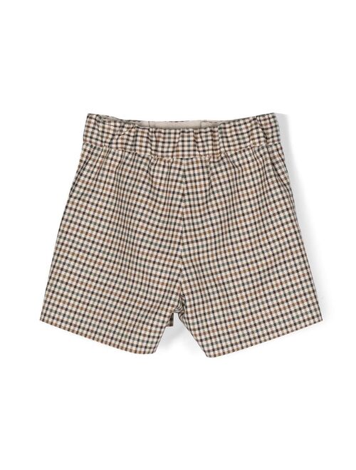 Bonpoint Diplome houndstooth-pattern shorts