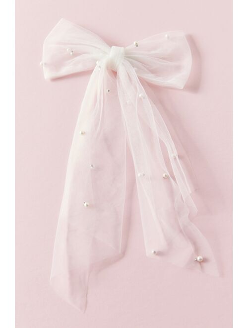 Urban Outfitters Embellished Mesh Hair Bow Barrette