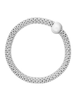 'Chic' Sterling Silver Stretch Bracelet, 6 3/4"