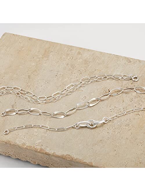 Silpada 'Harmonious' Chain Bracelet in Sterling Silver, 7.5"