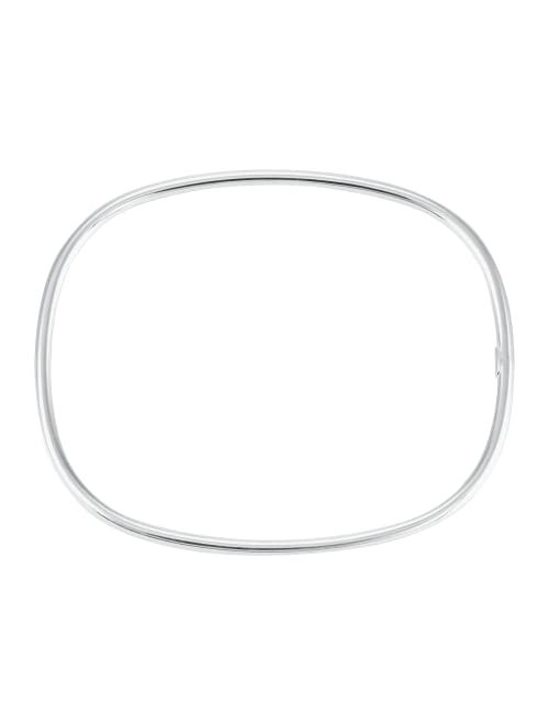 Silpada 'on the Square' Bangle Bracelet in Sterling Silver, 7.5"