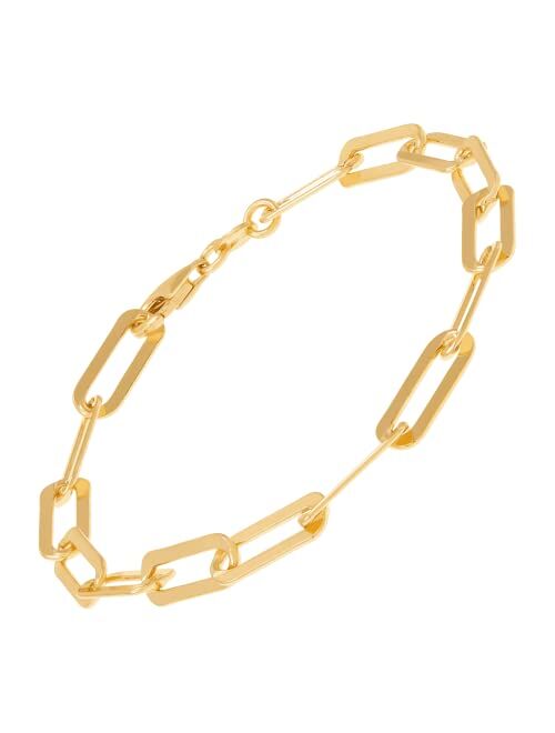 Silpada 'Golden Oval' Chain Bracelet in 14K Gold Plated Sterling Silver, 7 1/2"