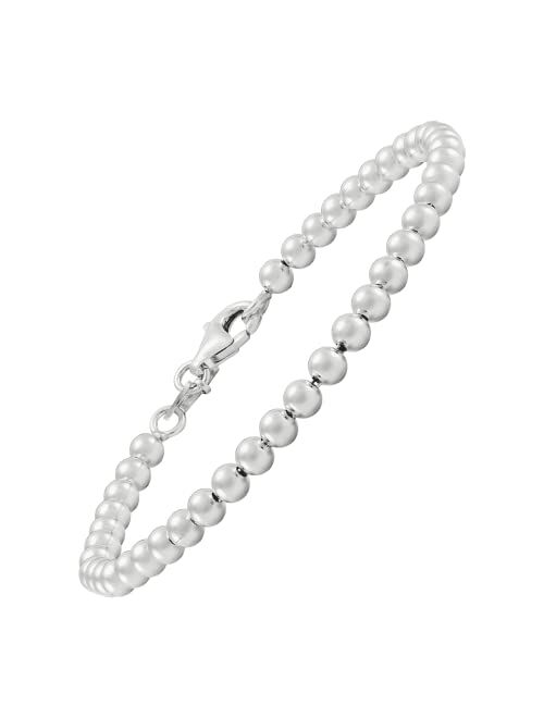 Silpada 'Beaded Features' Bracelet in Sterling Silver, 7.5"