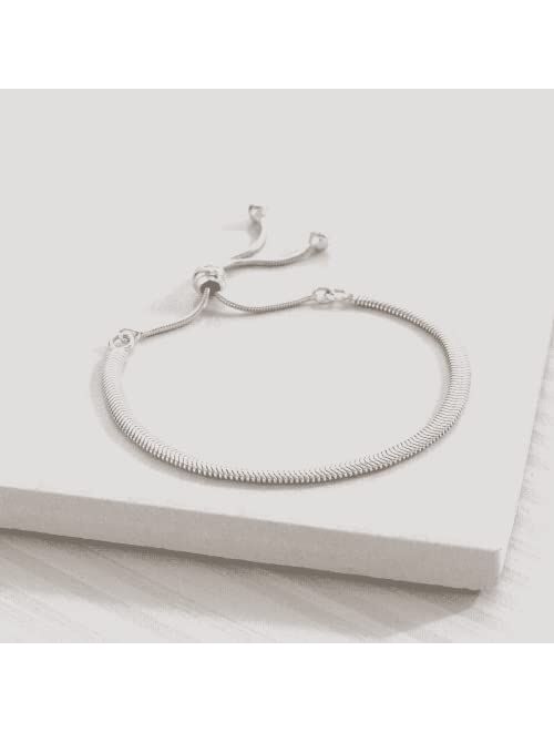 Silpada 'Capri' Adjustable Bolo Bracelet in Sterling Silver, 8.75"