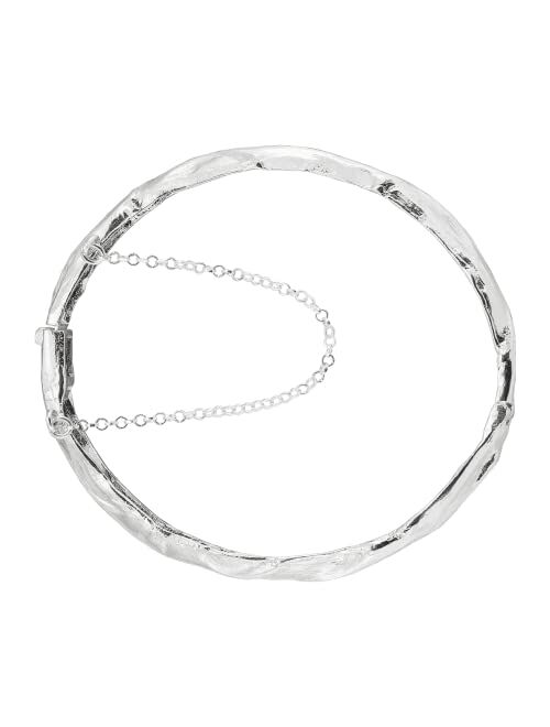 Silpada 'WeRe All Connected' Bangle Bracelet in Sterling Silver, 7.5"