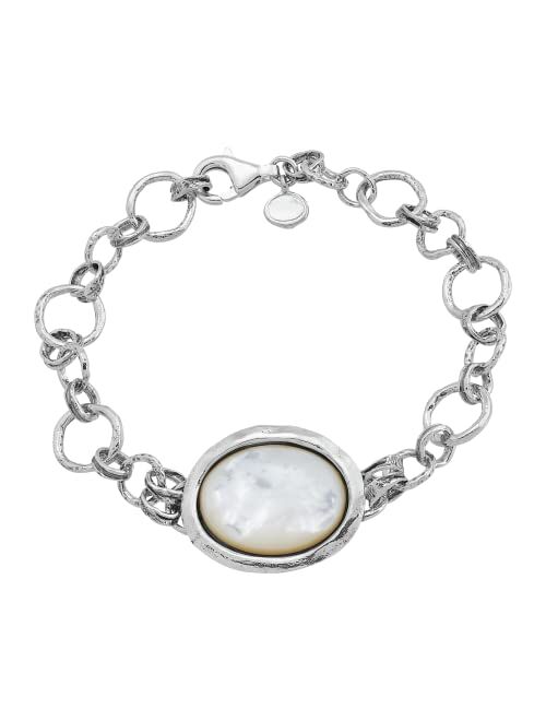Silpada 'Inner Circle' Sterling Silver Freshwater Cultured Pearl Bracelet, 7.5"