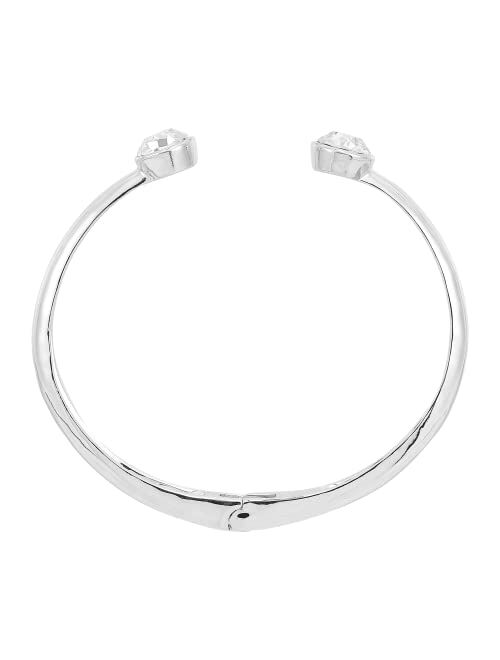 Silpada 'Double Sparks' Sterling Silver Crystal Cuff Bracelet, 6.65"