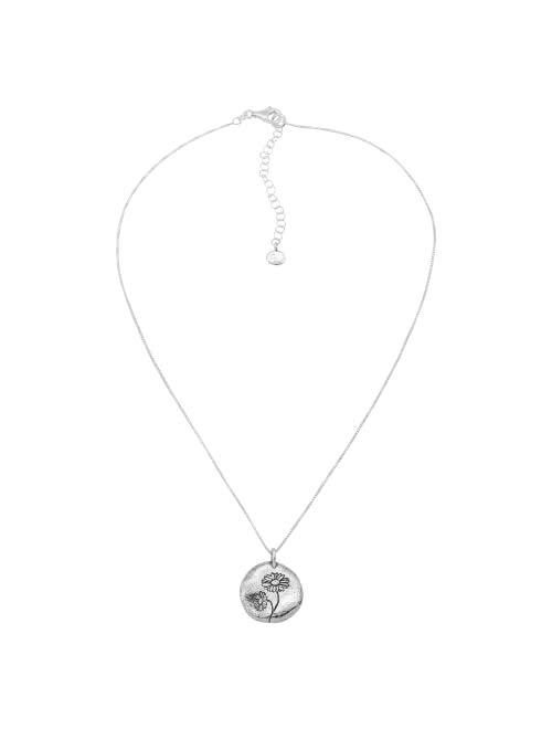 Silpada 'Floral Joy' Sterling Silver Pendant Necklace, 16" + 2"