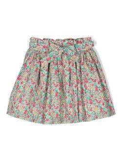 cotton ditsy floral skirt
