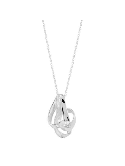 Silpada 'Tied Up' Pendant Necklace in Sterling Silver, 16" + 2"