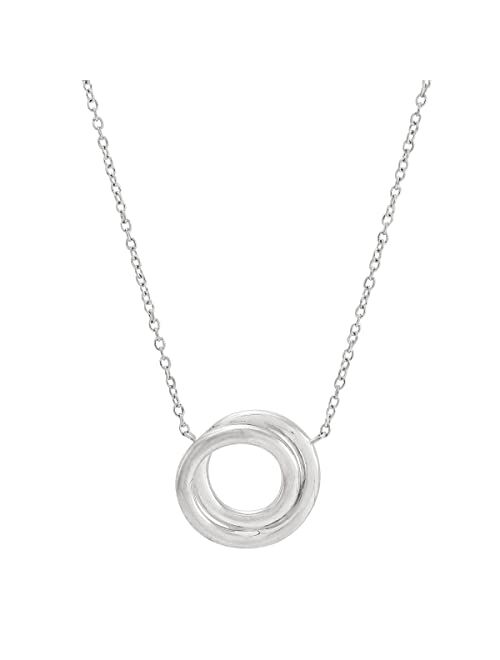 Silpada 'Karma Swirl' Pendant Necklace in Sterling Silver, 18" + 2"