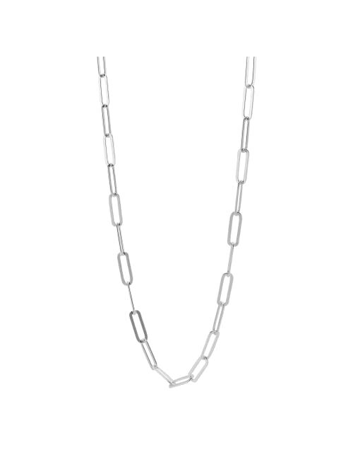 Silpada 'Graffetta Matte' Chain Necklace in Sterling Silver