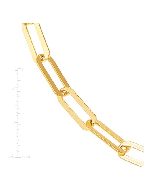Silpada 'Golden Paperclip' Chain Necklace in 14K Gold Plated Sterling Silver