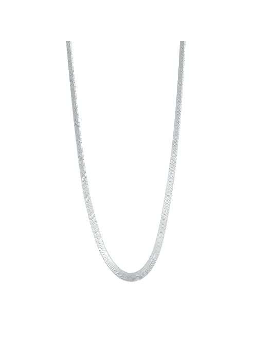 Silpada 'Right As Rain' Herringbone Chain Necklace in Sterling Silver, 16" + 2"