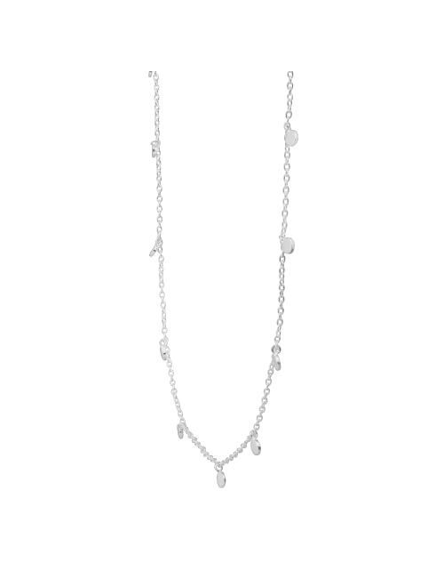 Silpada 'Silver Lace' Adjustable Station Necklace in Sterling Silver, 18"