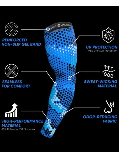 MILLENTI Cooling Arm Sleeves with UV Sun Protection