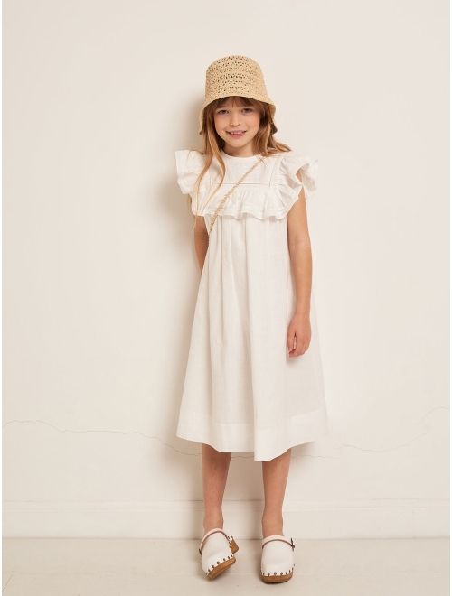 Bonpoint Charlyne frill-trim sleeveless dress