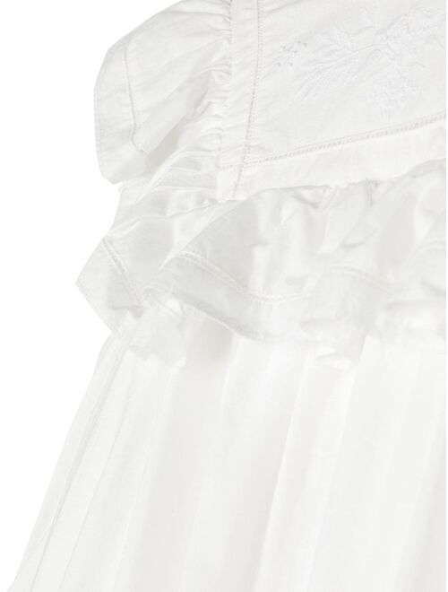 Bonpoint Charlyne frill-trim sleeveless dress