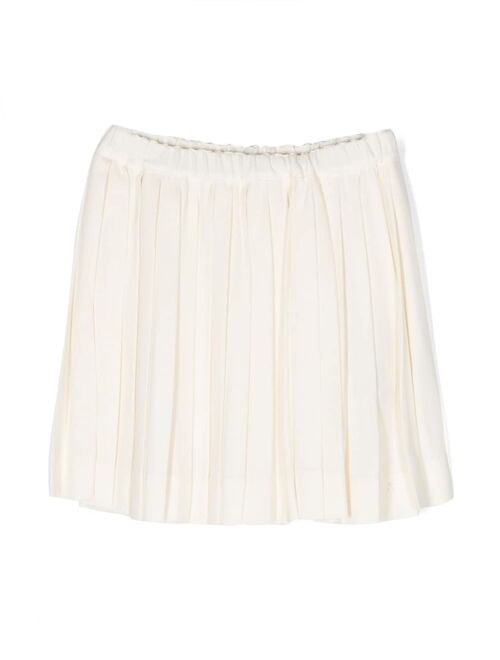 Bonpoint pleated elasticated-waist short skirt