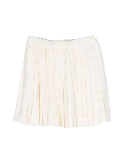 Bonpoint pleated elasticated-waist short skirt