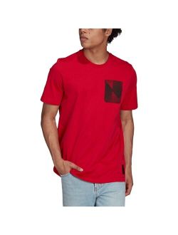 Men's Red Manchester United Street Graphic T-shirt