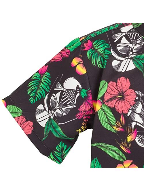 STAR WARS Stormtrooper Darth Vader Hawaiian Button Down Shirt Toddler to Big Kid