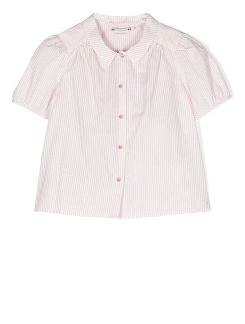Bonpoint Adele button-front striped blouse