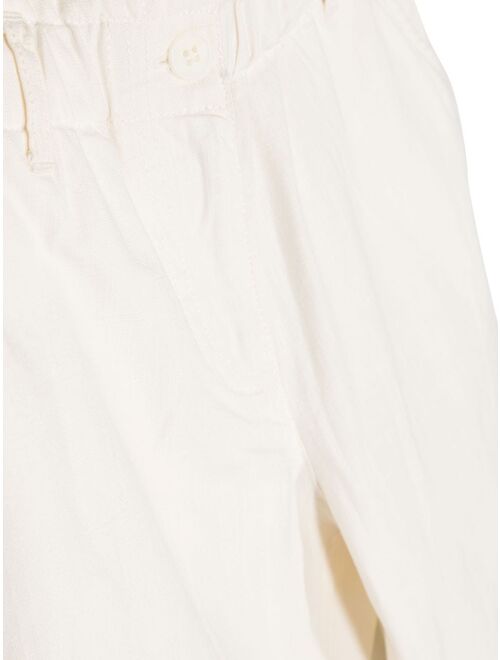 Bonpoint paperbag-waist cotton trousers
