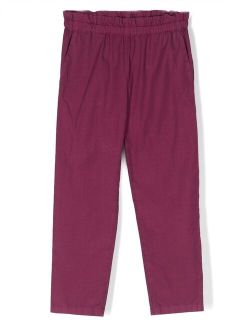 paperbag waist cotton trousers