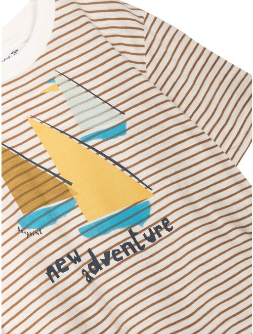 Bonpoint stripe pattern short-sleeve T-shirt