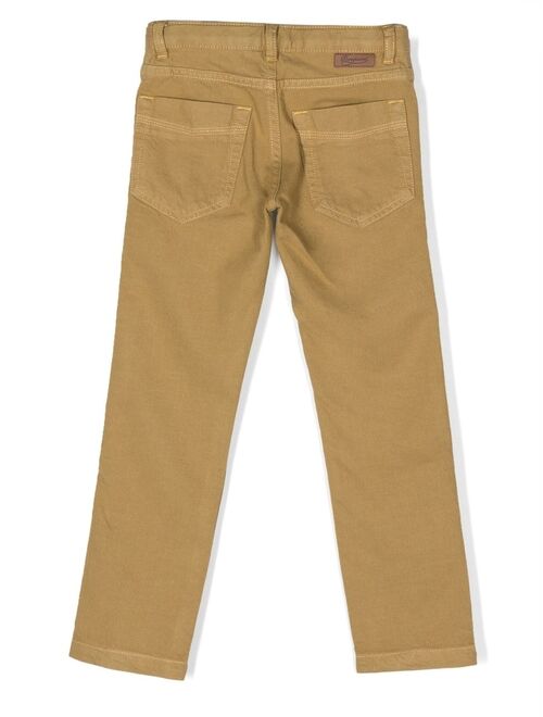 Bonpoint straight-leg denim chino trousers