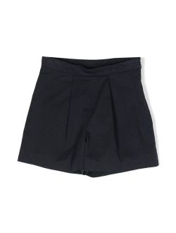 pleat-detailing cotton shorts