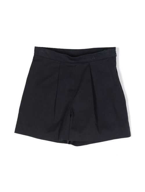 Bonpoint pleat-detailing cotton shorts