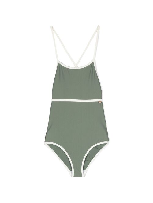 Bonpoint crossover-straps swimsuit