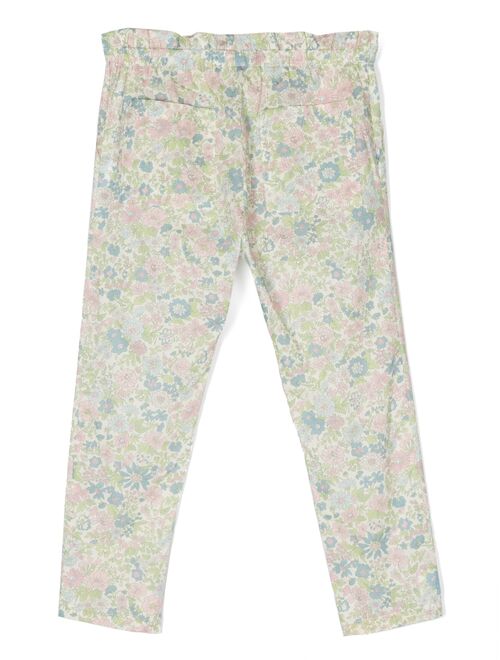 Bonpoint floral-print cotton trousers