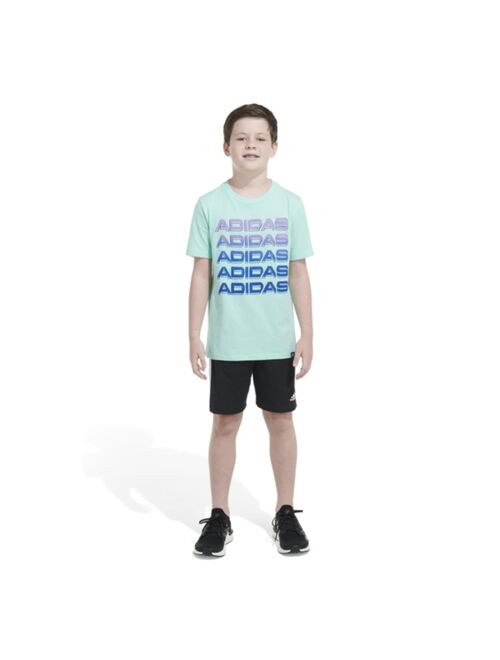 ADIDAS Big Boys Short Sleeve Digital Escape T-shirt