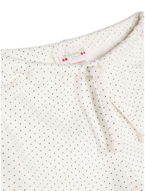 Bonpoint polka-dot cotton pajama set