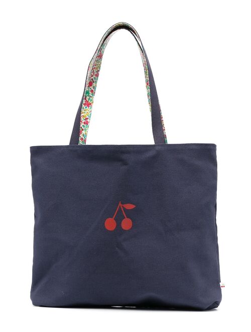 Bonpoint embroidered-logo reversible tote bag