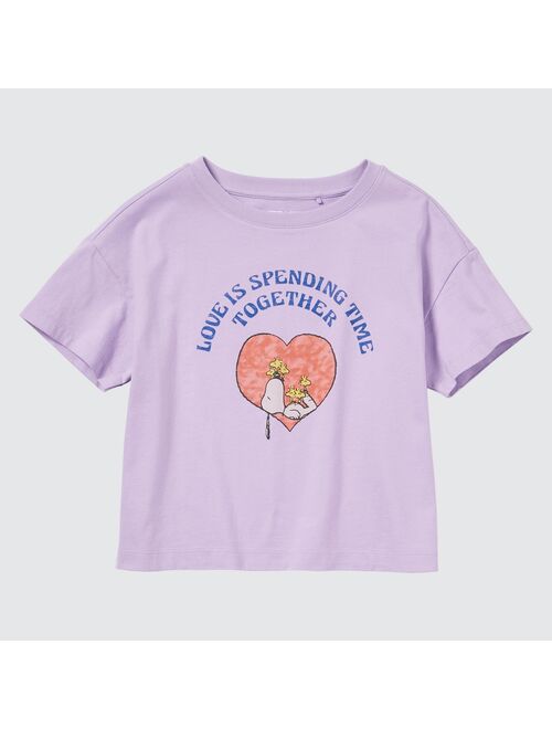 UNIQLO Love Sunshine & Peanuts UT (Cropped Short-Sleeve Graphic T-Shirt)