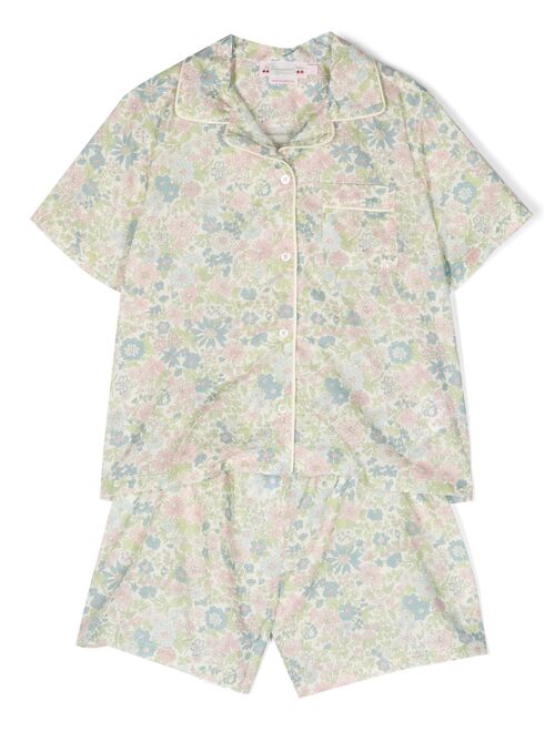 Bonpoint floral-print cotton pyjama set