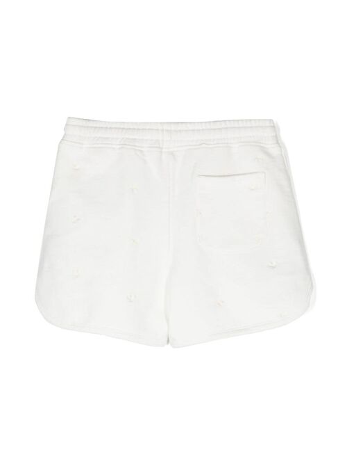 Bonpoint cherry-embroidered cotton shorts