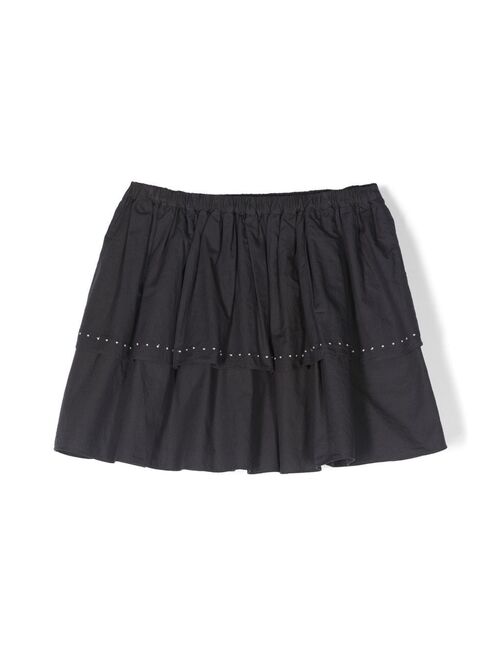 Bonpoint tiered cotton skirt