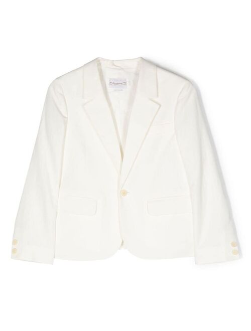 Bonpoint single-breasted linen-blend blazer
