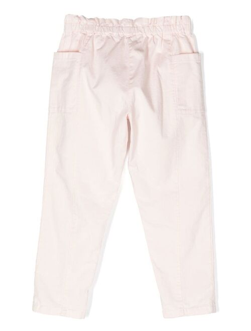 Bonpoint elasticated waist tapered trousers