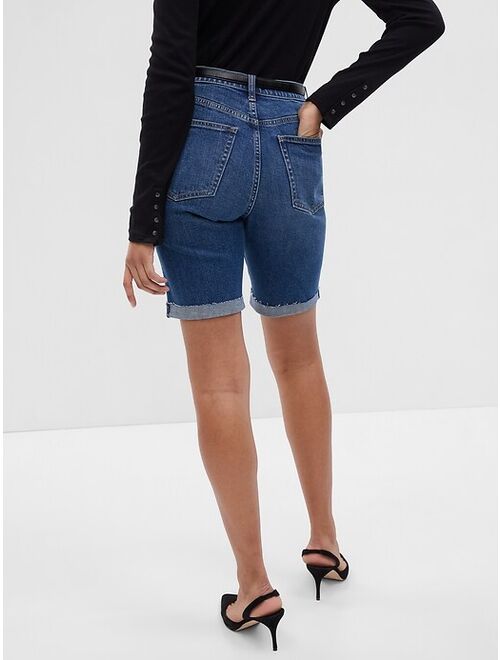 Gap 10" High Rise Bermuda Shorts with Washwell
