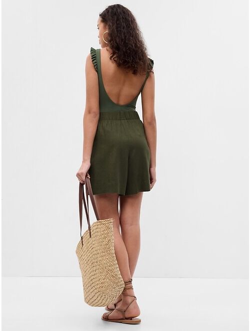 Gap Linen-Blend Pull-On Shorts