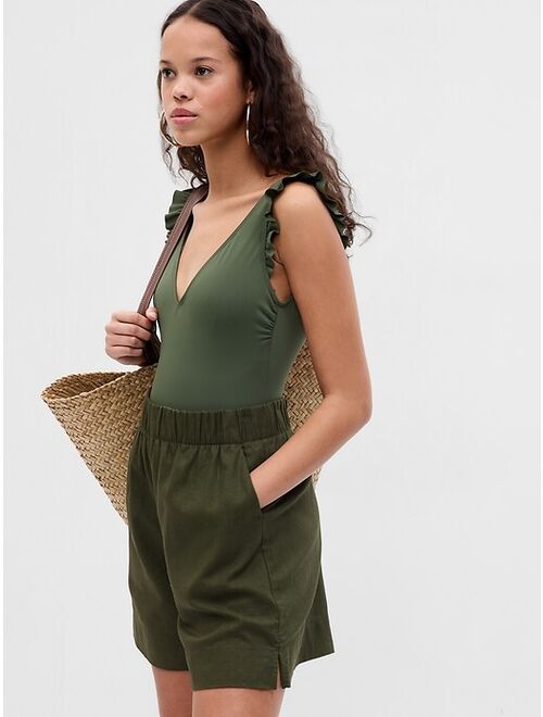Gap Linen-Blend Pull-On Shorts