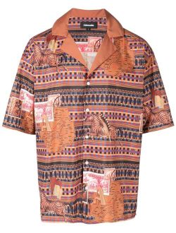 Ahluwalia graphic-print short-sleeve shirt